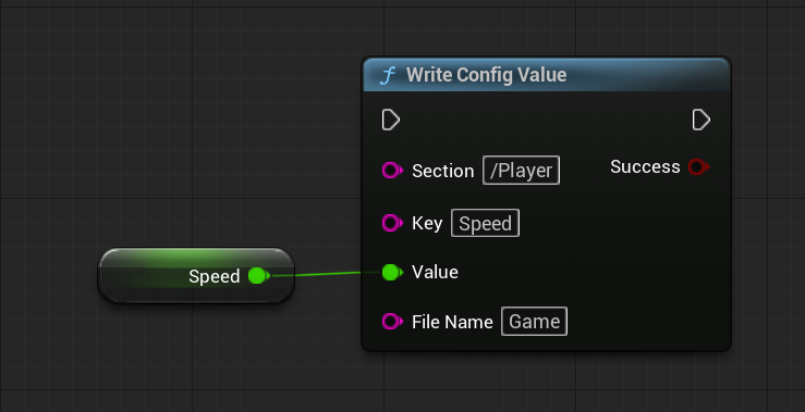 Write config value