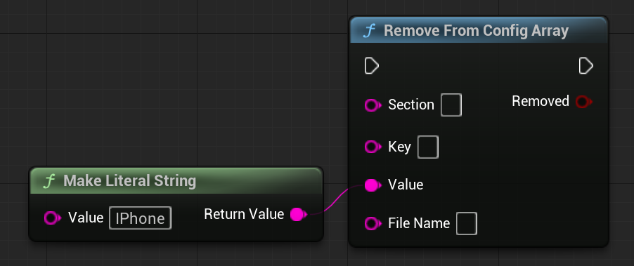 Remove from config array